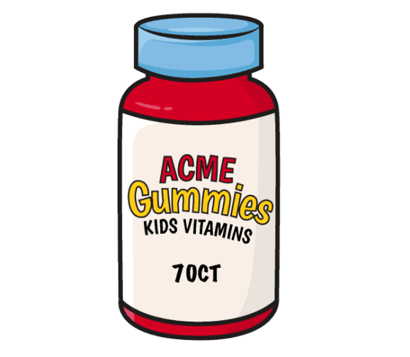 ACME Gummies Kids Vitamins, Gummy Multivitamin for Kids, 70 Ct