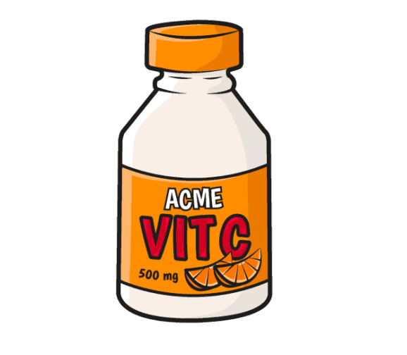 ACME Vitamin C with Rose Hips Supplement, 500 mg, 100 count