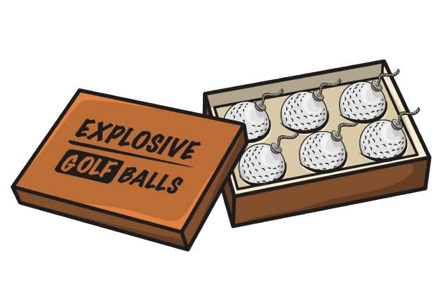 Exploding Golf Balls